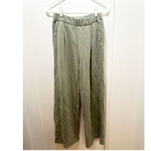 Aerie new heights trouser sweatpants olive green - Picture 2 of 4